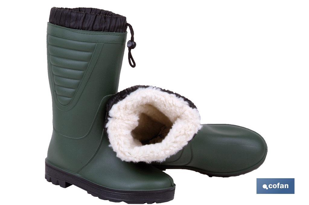 BOTA DE AGUA FORRO POLAR TALLA 37