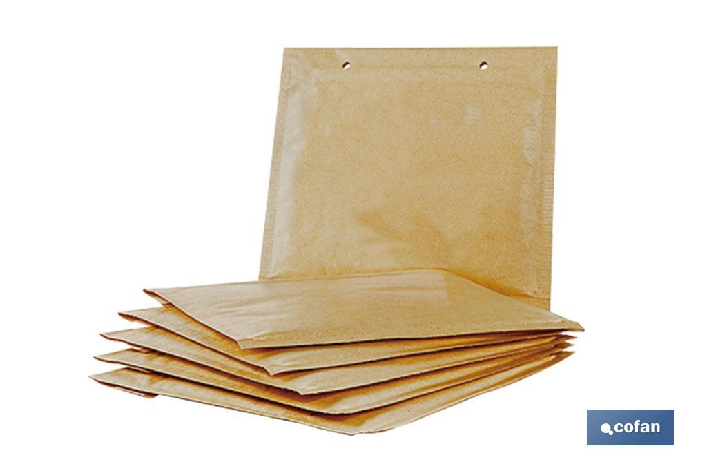 PACK DE 5 SOBRES KRAFT CON BURBUJA 200X275 MM