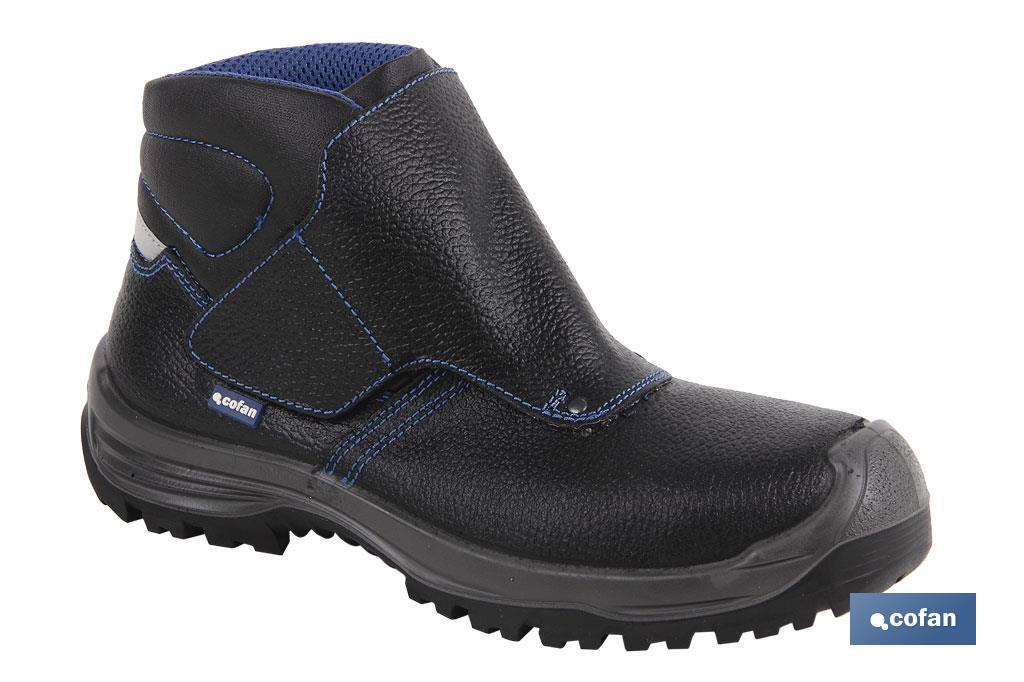 BOTA PIEL NEGRO CIERRE VELCRO S3 MODELO URIAN T 46