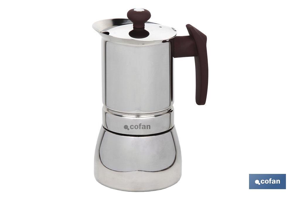 CAFETERA CONSTANZA  9 TAZAS ACERO INOX (PACK: 1 UDS)