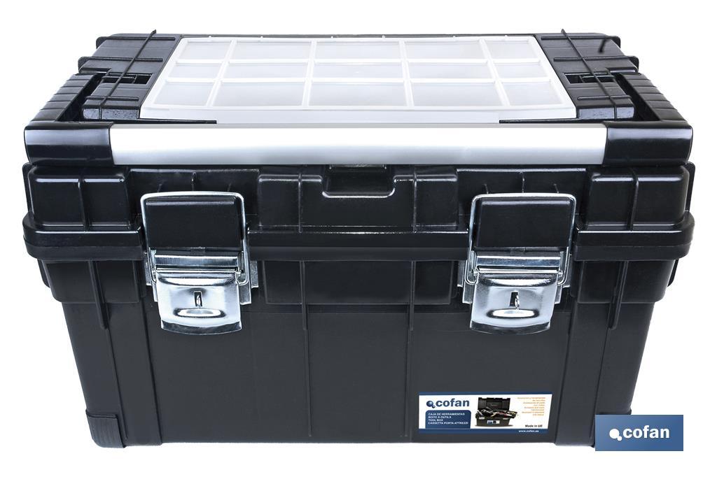 CAJA DE HERRAMIENTAS HEAVY DUTY NEGRO