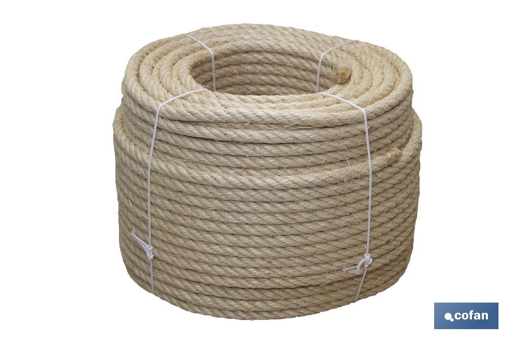 CUERDA SISAL 4 CABOS 10 MM 100 MTS NATURAL (PACK: 1 UDS)