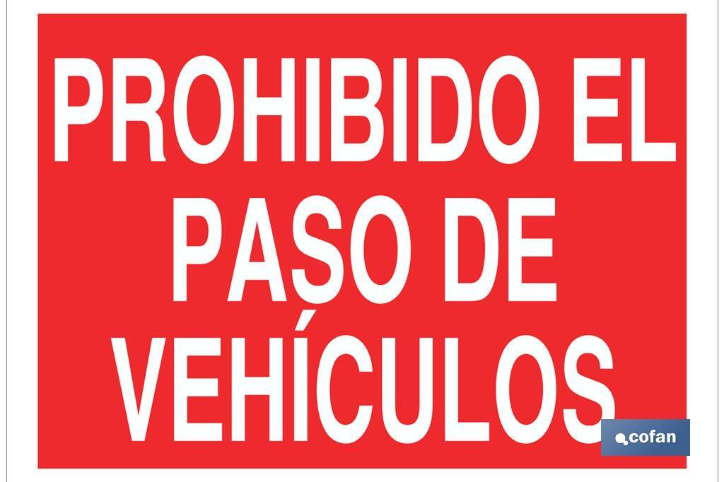 SEÑAL POLIESTIRENO 297X210MM