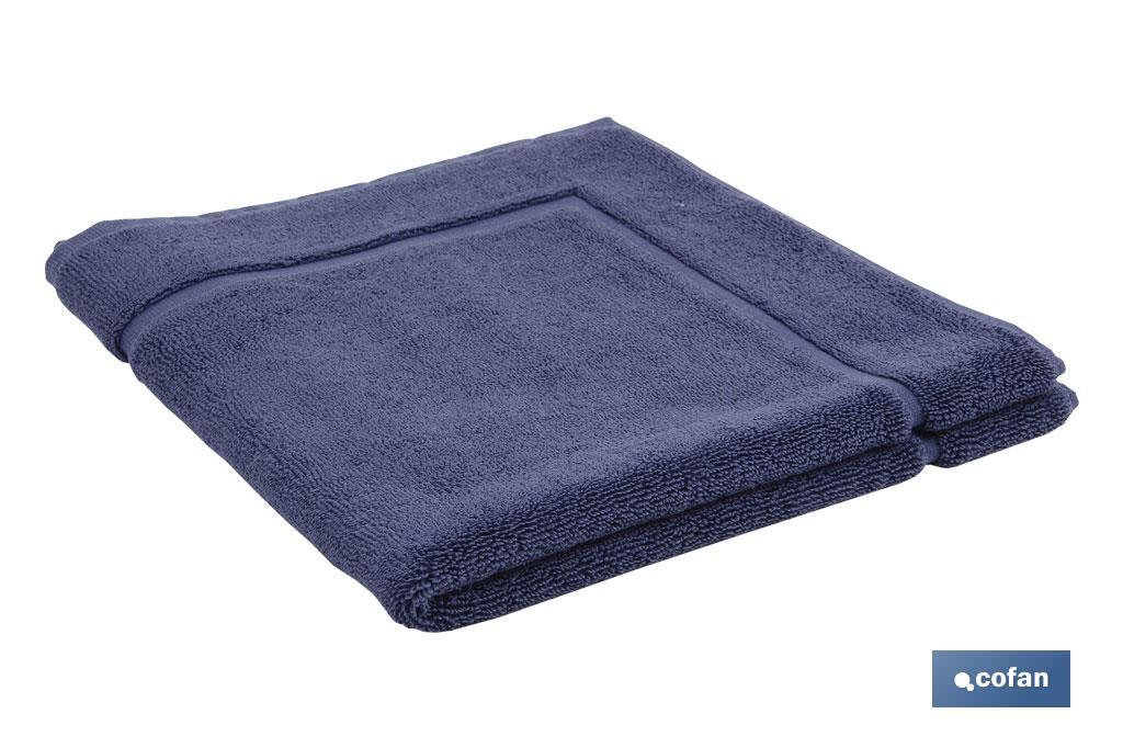 ALFOMBRA BAÑO AZUL MARINO GR.1000  MODELO MARIN     60X60cm (PACK: 1 UDS)