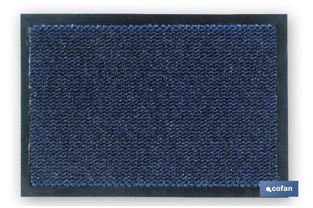 FELPUDO INTERIOR POLIPROPILENO 40X60CM AZUL (PACK: 1 UDS)