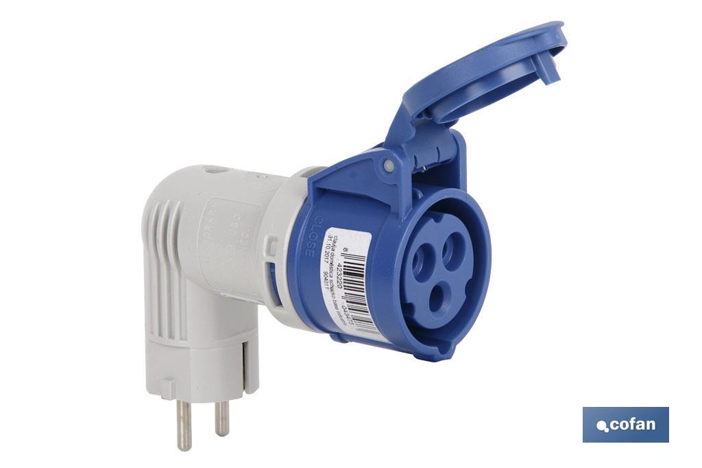 ADAPTADOR INDUSTRIAL 16A 230V IP44 CLAVIJA SCHUKO