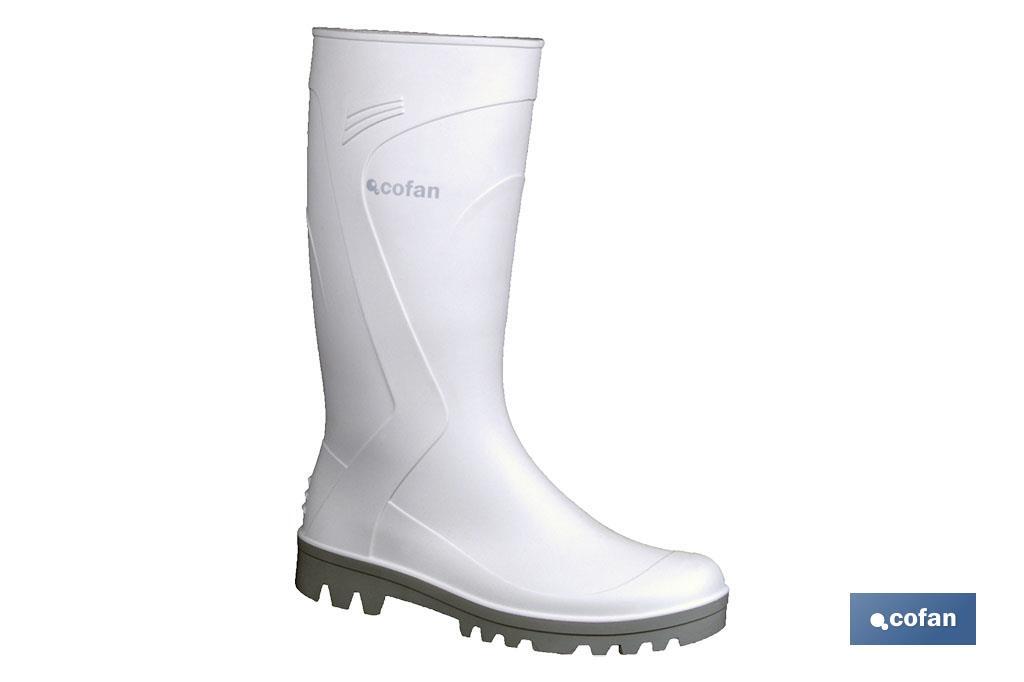 BOTA AGUA PVC BLANCA TALLA 38 (PACK: 1 UDS)