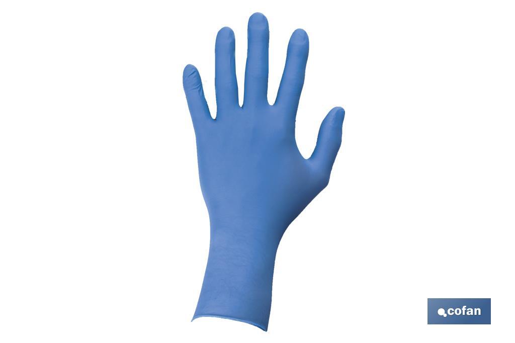 CAJA 100UDS. GUANTES DE NITRILO AZUL CLASE CTALLAS (PACK: 1 UDS)