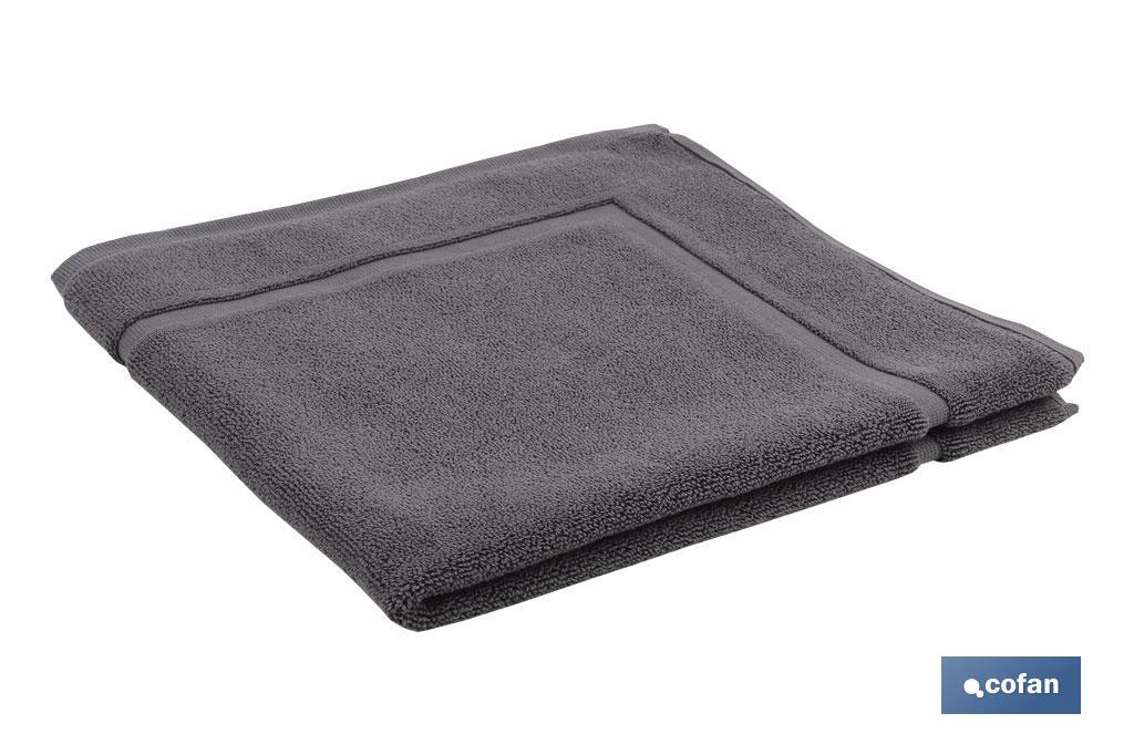 ALFOMBRA BAÑO GRIS ANTRACITA GR.1000 MODELO PIEDRA 60x60cm (PACK: 1 UDS)