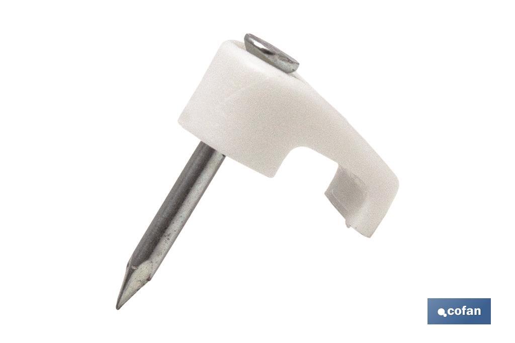 BLÍSTER DE 10 UDS. GRAPA DE PLÁSTICO PLANO 39X22 MM VENTA UNITARIA (PACK: 1 UDS)