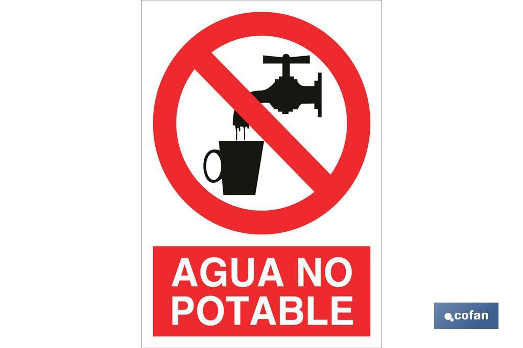 Agua no potable